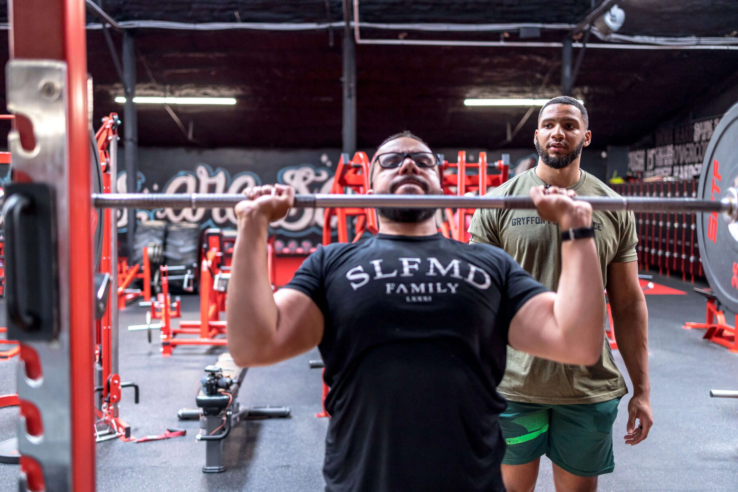 Coached strength training at Gryffon Performance in Dallas, where progress is reviewed and adjusted over time
